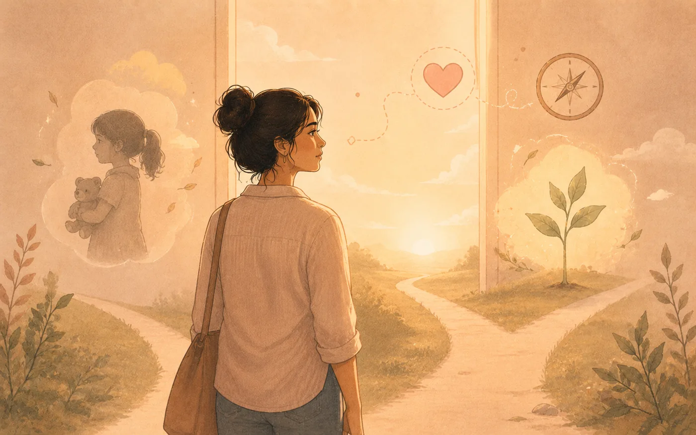 Young adult reflecting on identity and growing up — MHITR mental health article