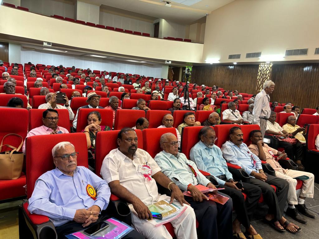 Delegates at the All India Retired Railway Federation annual general body meeting